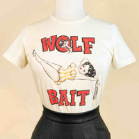 Wolf Bait Tee In Ivory