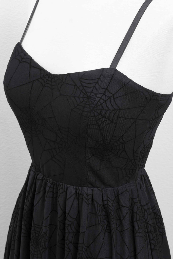 Spiderweb Swing Dress with Pockets in Black Medium Spiderweb Swing Dress with Pockets in Black Medium