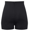 High Waisted Pin Me Up Shorts in Black