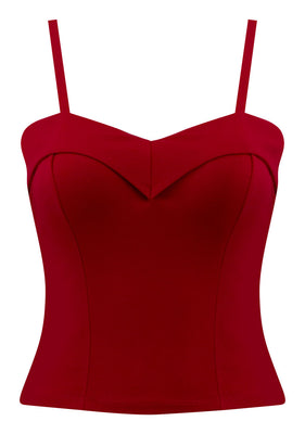 Cherry Red Hollywood Dame Top