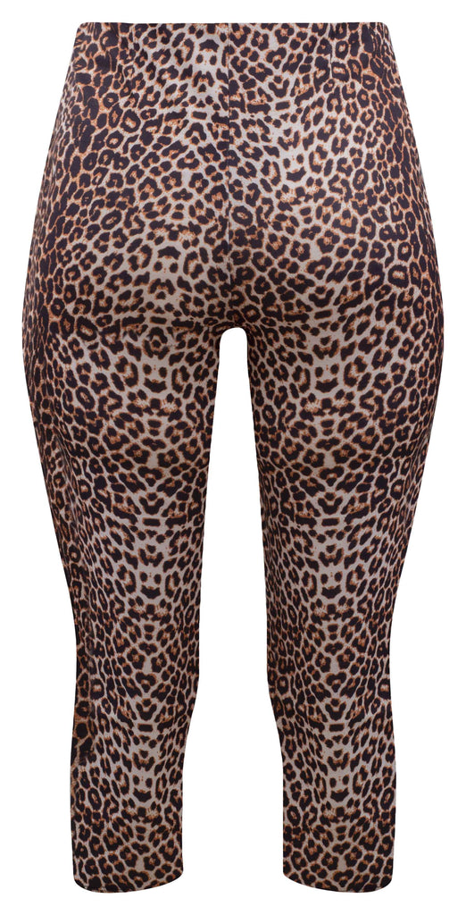 Cheetah High Waisted Capri Pants -  Canada