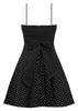 Black Rockabilly Polka Dot Dress with Petticoat