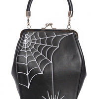 Spider Kellie Coffin Handbag in Black