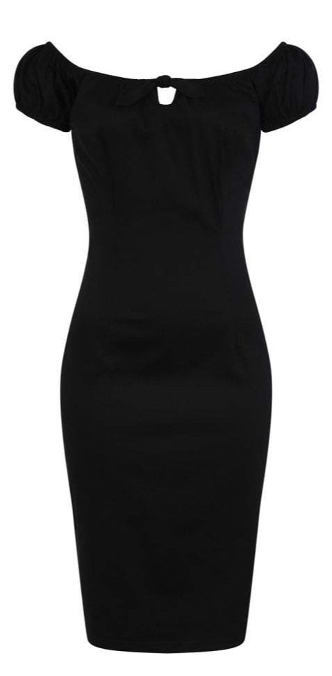 Black Bow Tie Lorena Pencil Dress Small Black Bow Tie Lorena Pencil Dress Small