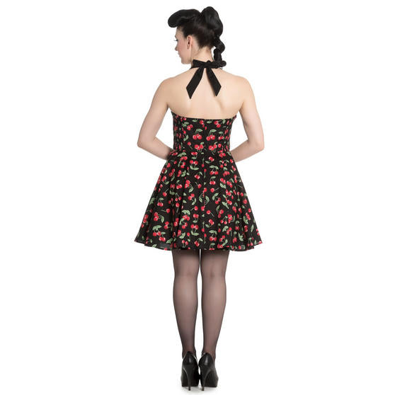Red & Black Cherry Pop Halter Dress | Double Trouble Apparel Red & Black Cherry Pop Halter Dress | Double Trouble Apparel