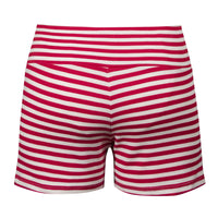 Red Sailor Striped Shorts