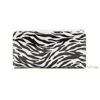 Silver Zebra Glitter Wallet