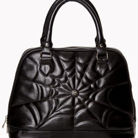 Spiderweb Malice Bag in Black by Banned UK