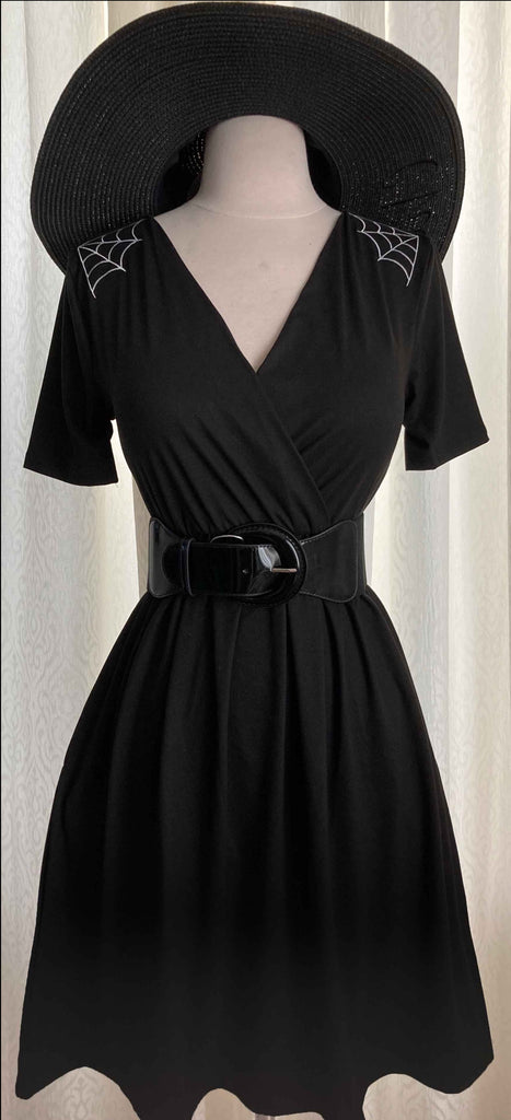 Spooky Babe Spiderweb Dress with Pockets Small Spooky Babe Spiderweb Dress with Pockets Small
