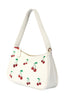 Wild Cherry Shoulder Bag in Off White