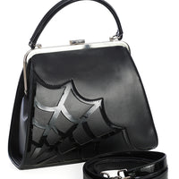 Spiderweb Twilight Handbag in Black