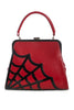 Spiderweb Twilight Handbag in Red