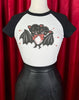 Bat Amour Cropped Baby Tee