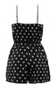 Polka Dot Romper in Black & White