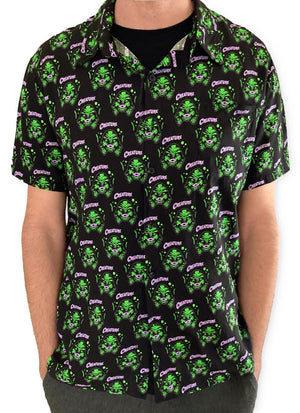 Mens Creature Button Down Shirt