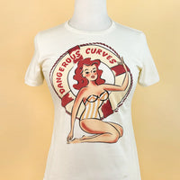 Dangerous Curves Tee in Ivory
