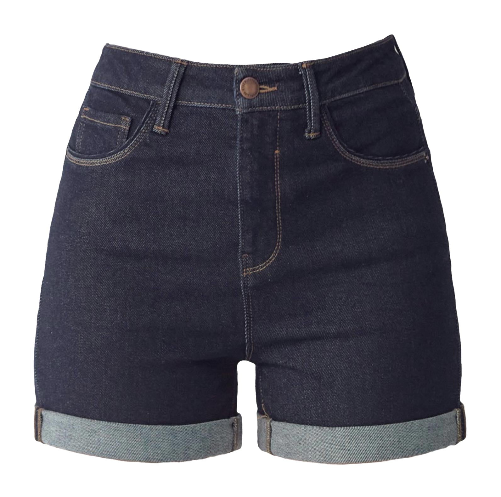 Denim-Shorts-dark-blue-high-