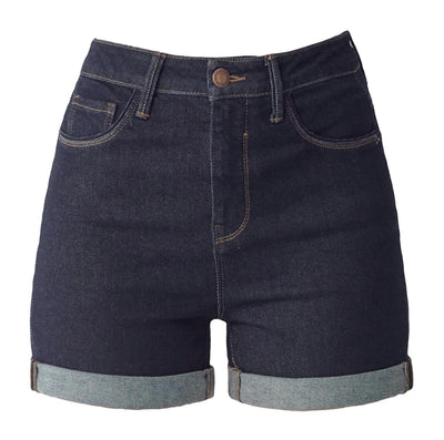 High Rise Vintage Babe Denim Shorts in Dark Blue