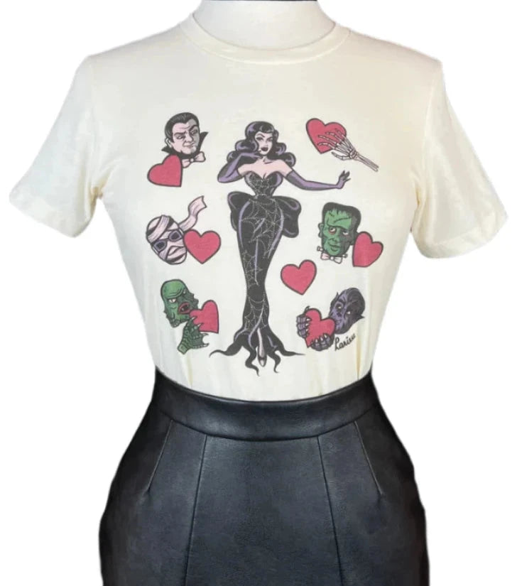 Ghoul's Best Friend Fitted T-Shirt (Ivory or Black)