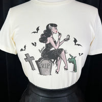 Graveyard Glamour Tee (Ivory or Black)
