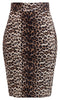 Bow Back Pencil Skirt in Leopard