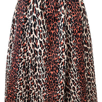 Vintage Inspired Leopard Swing Skirt