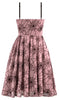 Spiderweb Swing Dress with Pockets in Pink & Black (PRE-ORDER)