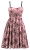 Spiderweb Swing Dress with Pockets in Pink & Black (PRE-ORDER)
