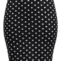 Polka Dot Pencil Wiggle Skirt (Sample Sale)