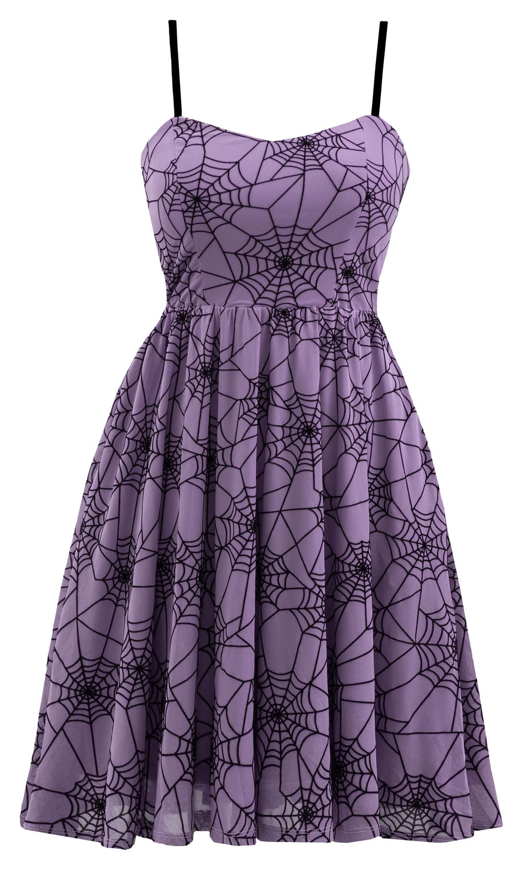 Spiderweb Swing Dress with Pockets in Purple X-Large Spiderweb Swing Dress with Pockets in Purple X-Large