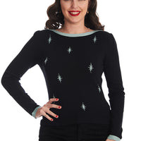 Lucky Strike Retro Star Sweater Top