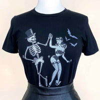 Shake Your Bones Fitted Tee In Black