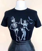 Shake Your Bones Fitted Tee In Black