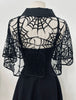 Spiderweb Cape in Black
