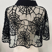 Spiderweb Cape in Black