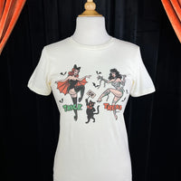 Spooky Stomp Fitted Tee (Ivory or Black)