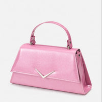Rumbler Cadi Handbag in Pink Metal Flake