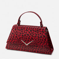 Rumbler Cadi Handbag in Red & Black Leopard
