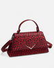 Rumbler Cadi Handbag in Red & Black Leopard