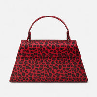 Rumbler Cadi Handbag in Red & Black Leopard
