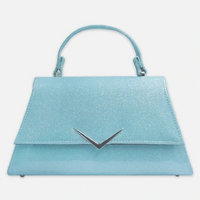 Rumbler Cadi Handbag in Blue Metal Flake