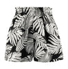 Banana Leaf Print Shorts with Pockets