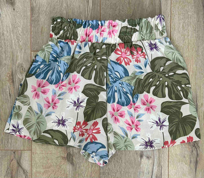 Tropical Print Banana Leaf Shorts