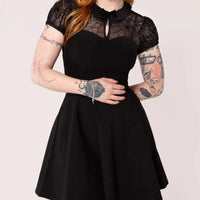 Viola Spiderweb Dress in Black