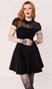 Viola Spiderweb Dress in Black