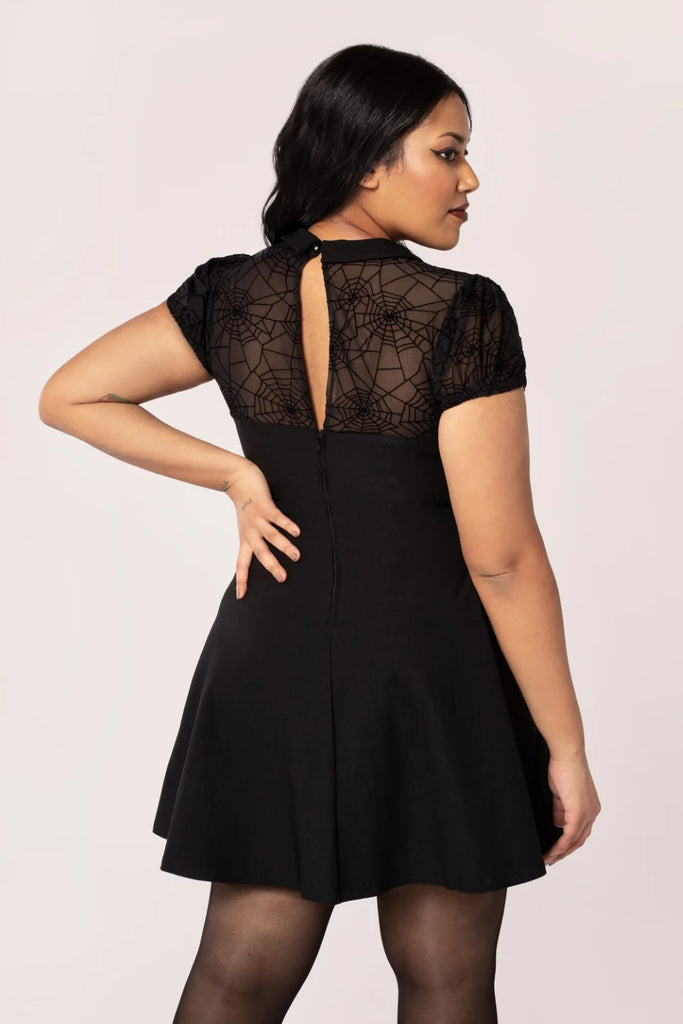 Viola Spiderweb Dress in Black Viola Spiderweb Dress in Black
