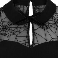 Viola Spiderweb Dress in Black