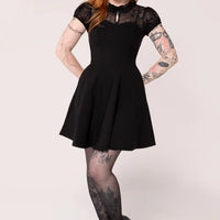 Viola Spiderweb Dress in Black