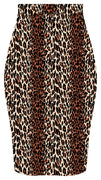 Vintage Inspired Leopard Pencil Skirt
