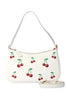 Wild Cherry Shoulder Bag in Off White